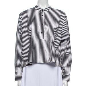 Rachel Comey Black and White Boxy Button Down Shirt
